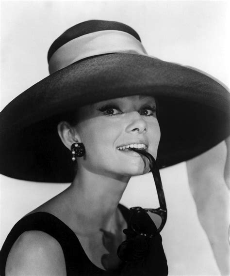 audrey hepburn black hat.